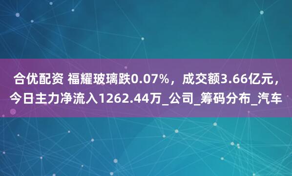 合优配资 福耀玻璃跌0.07%，成交额3.66亿元，今日主力净流入1262.44万_公司_筹码分布_汽车